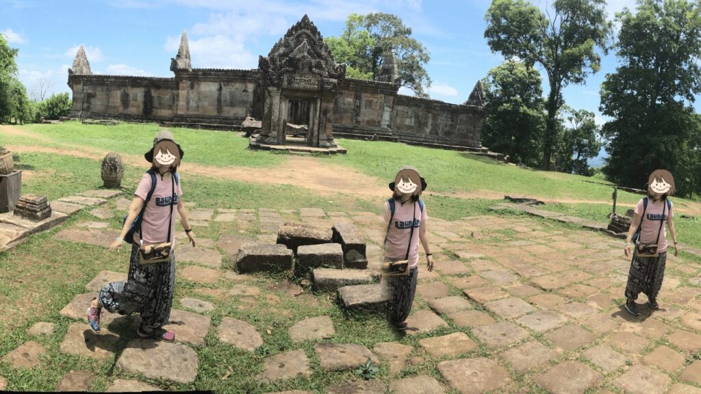 カンボジアでガイドさんに撮影してもらった写真